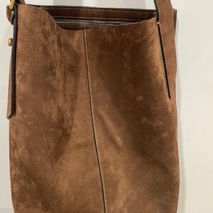 Banana Republic Dark Brown Suede Bag